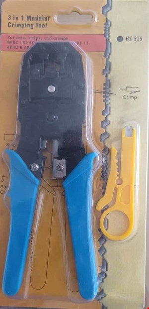  آچار شبکه 3 کاره دسته آبی مدل HT-315